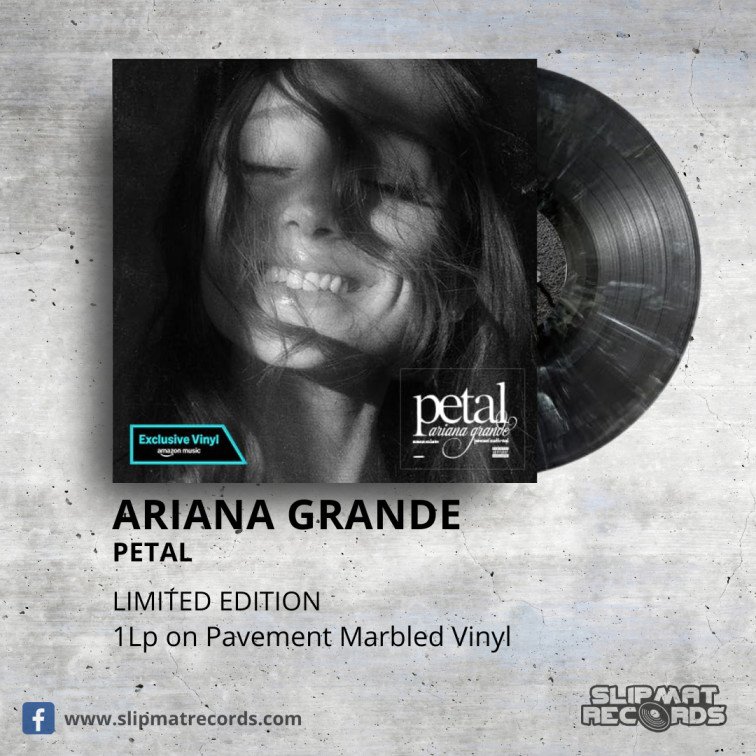 Ariana Grande - Petal LIMITED EDITION Amazon Exclusive 1Lp on Pavement Marbled Vinyl _ Slipmat Records